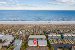 Building Marked by Red balloon / suite & garage side