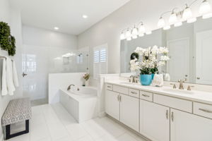 ... and a spa-inspired master bath...