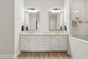 and double vanity for a spa-like experience.