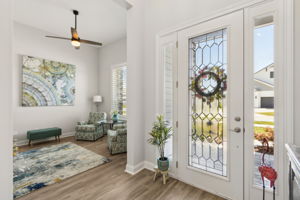 spacious entrance.