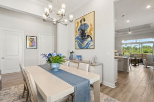 Easy access to the kitchen making dining a breeze!