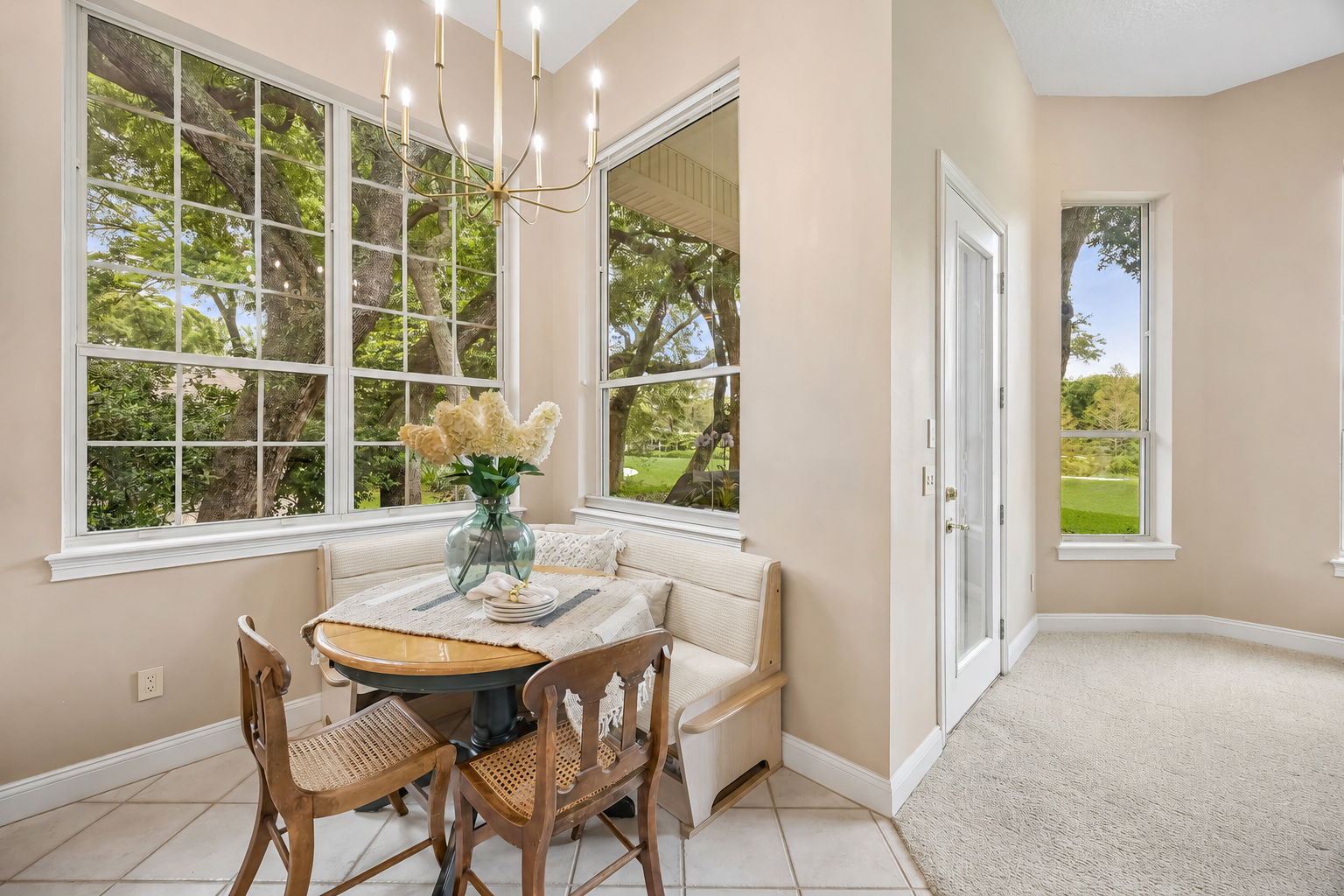 …creating a casual dining spot that feels bright, connected, and beautifully in tune with the view.
