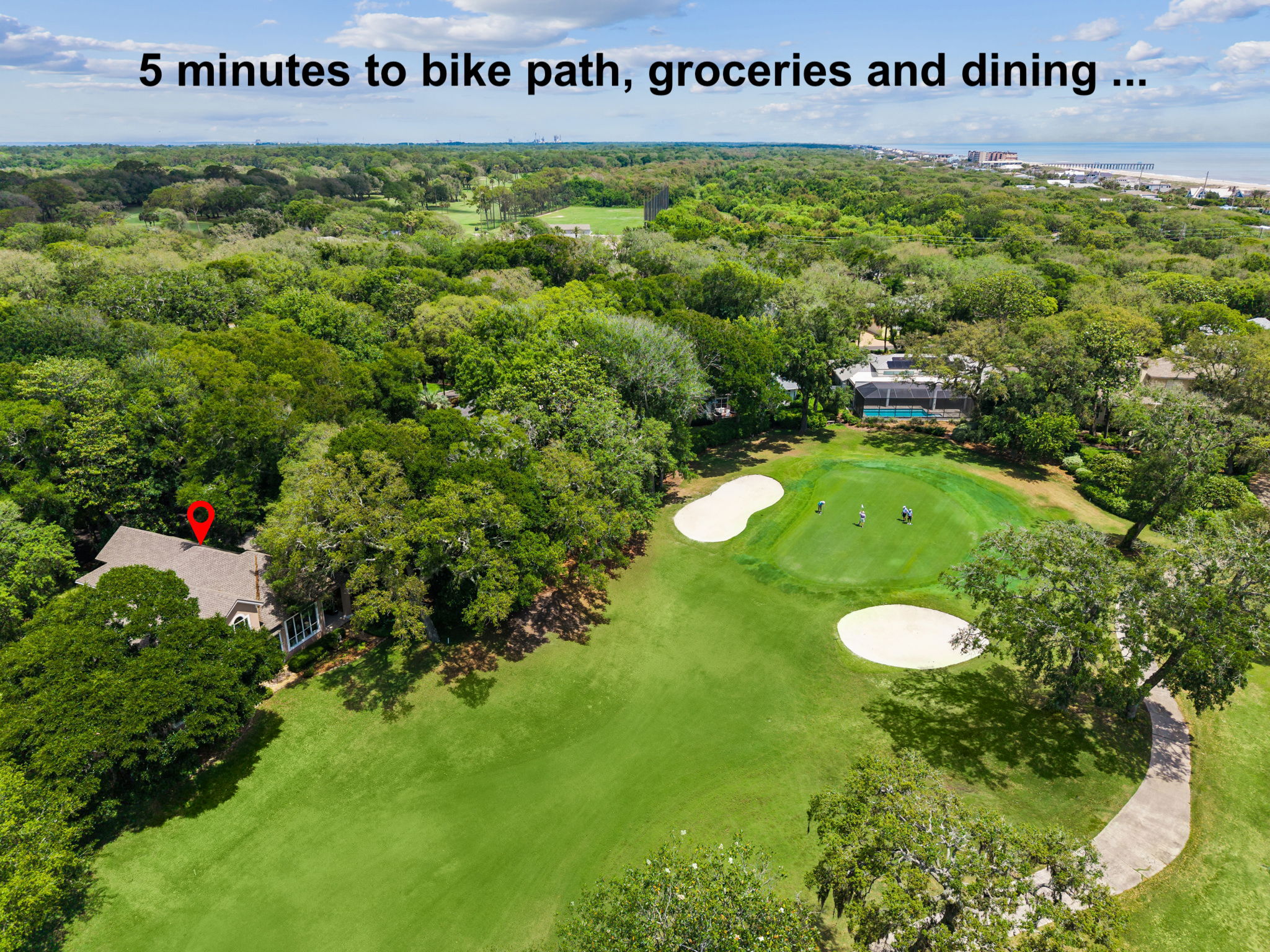 It all comes together in a home that pairs golf frontage, beach proximity, and practical livability in one compelling Amelia Island setting.