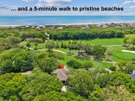 …and the beach just a five-minute walk away, creating that rare Amelia Island blend of golf, ocean, and ease.
