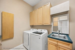 Just off the kitchen, the spacious laundry room adds valuable overflow storage for everyday essentials…