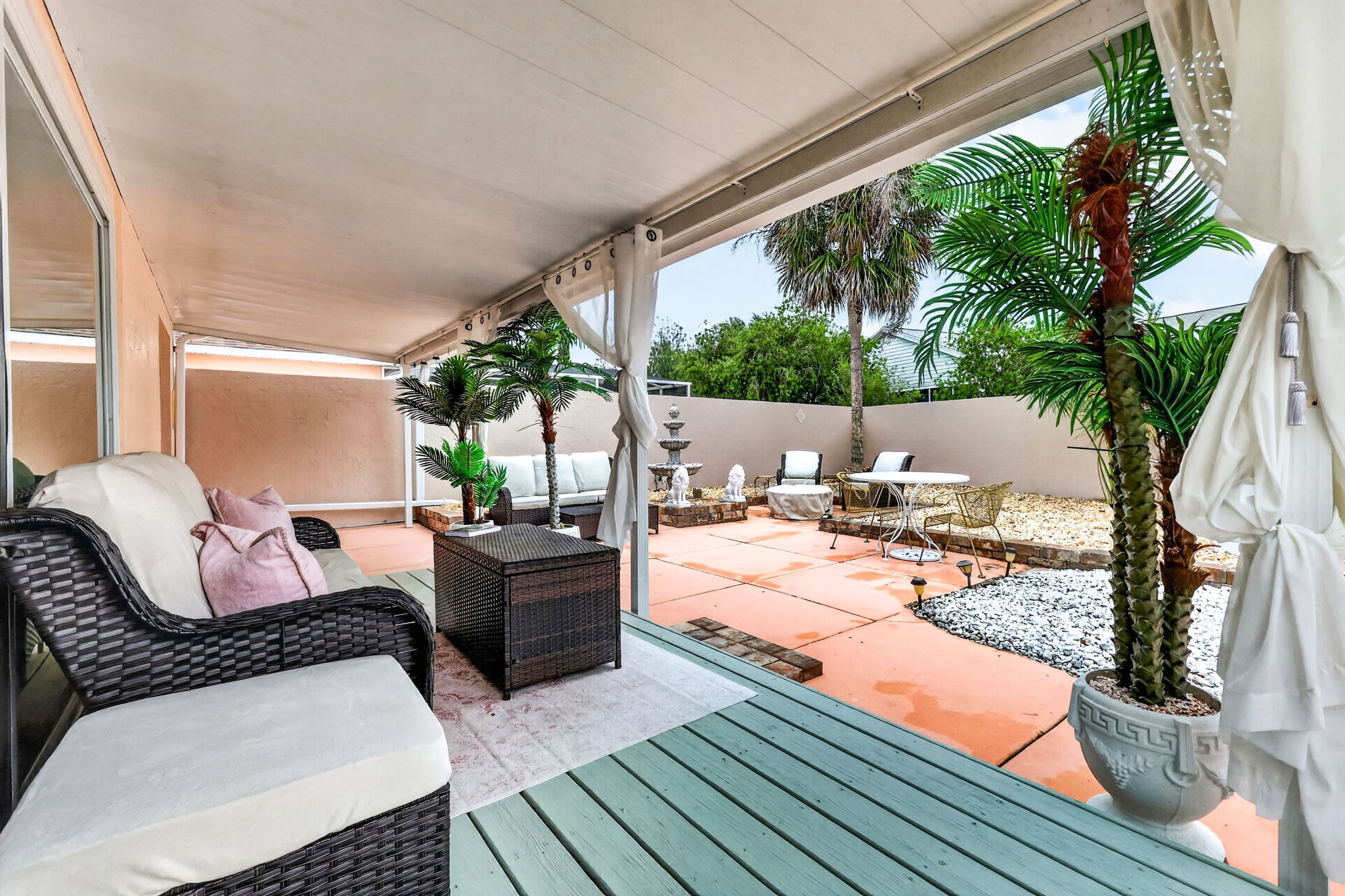 Extended Covered Deck