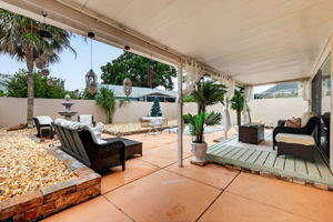 Rear Courtyard with Extended Covered Deck