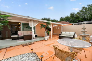 Rear Courtyard with Extended Covered Deck