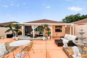 Rear Courtyard with Extended Covered Deck