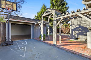 Garage and Backyard