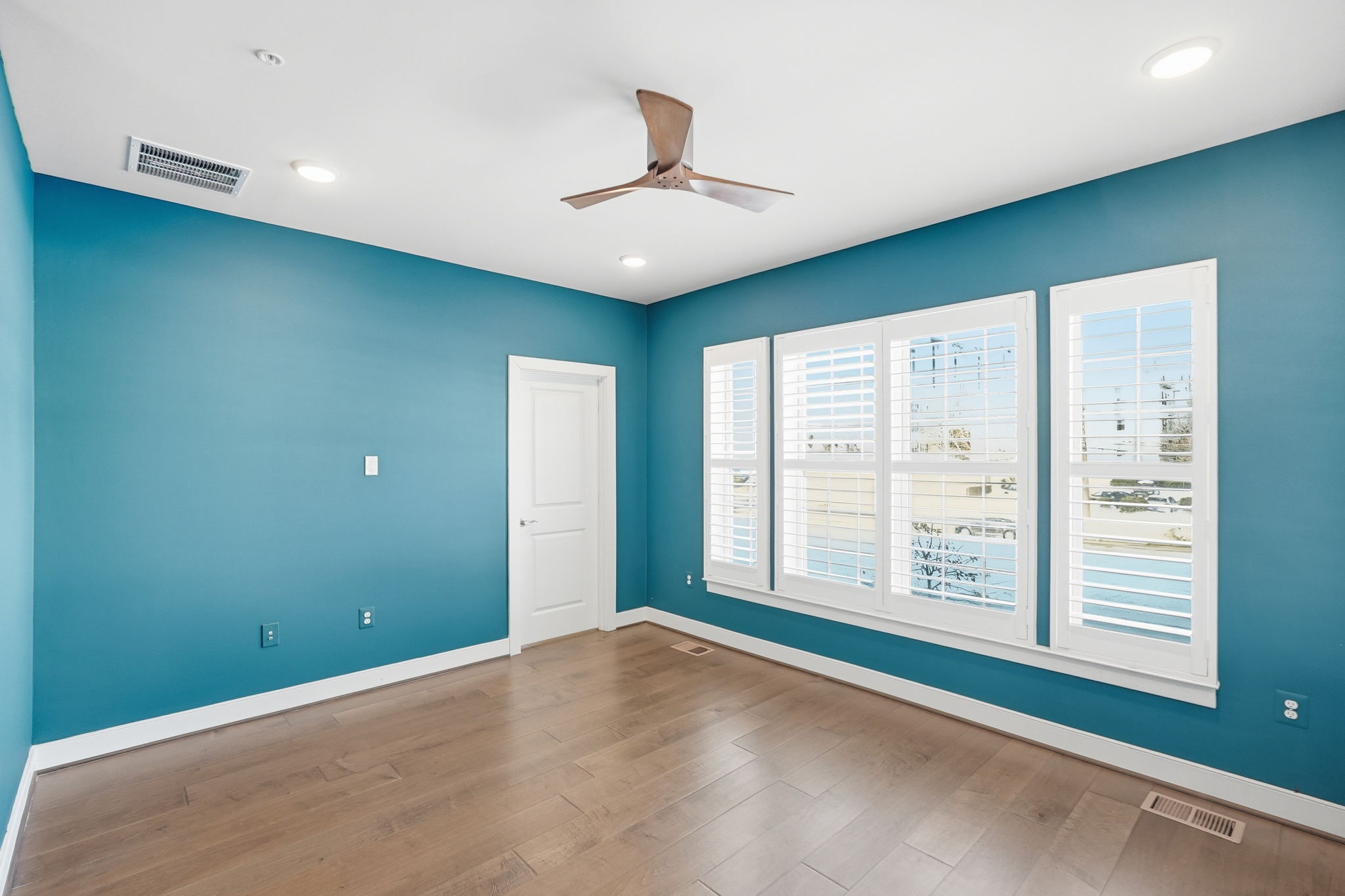 Primary Bedroom with Plantation Shutters