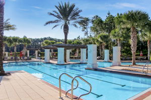 and first class amenities, like this resort-style pool ...