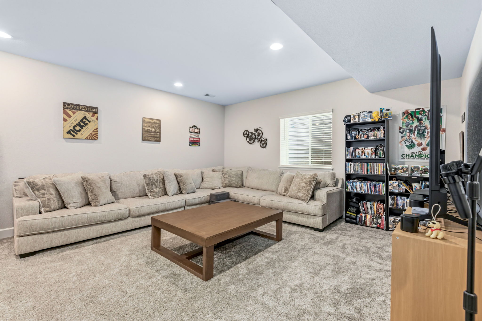 Basement family room