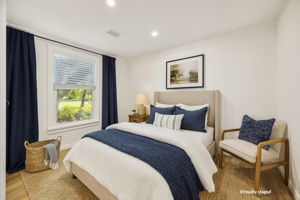 All are adequate in size to accommodate a king or queen bed...