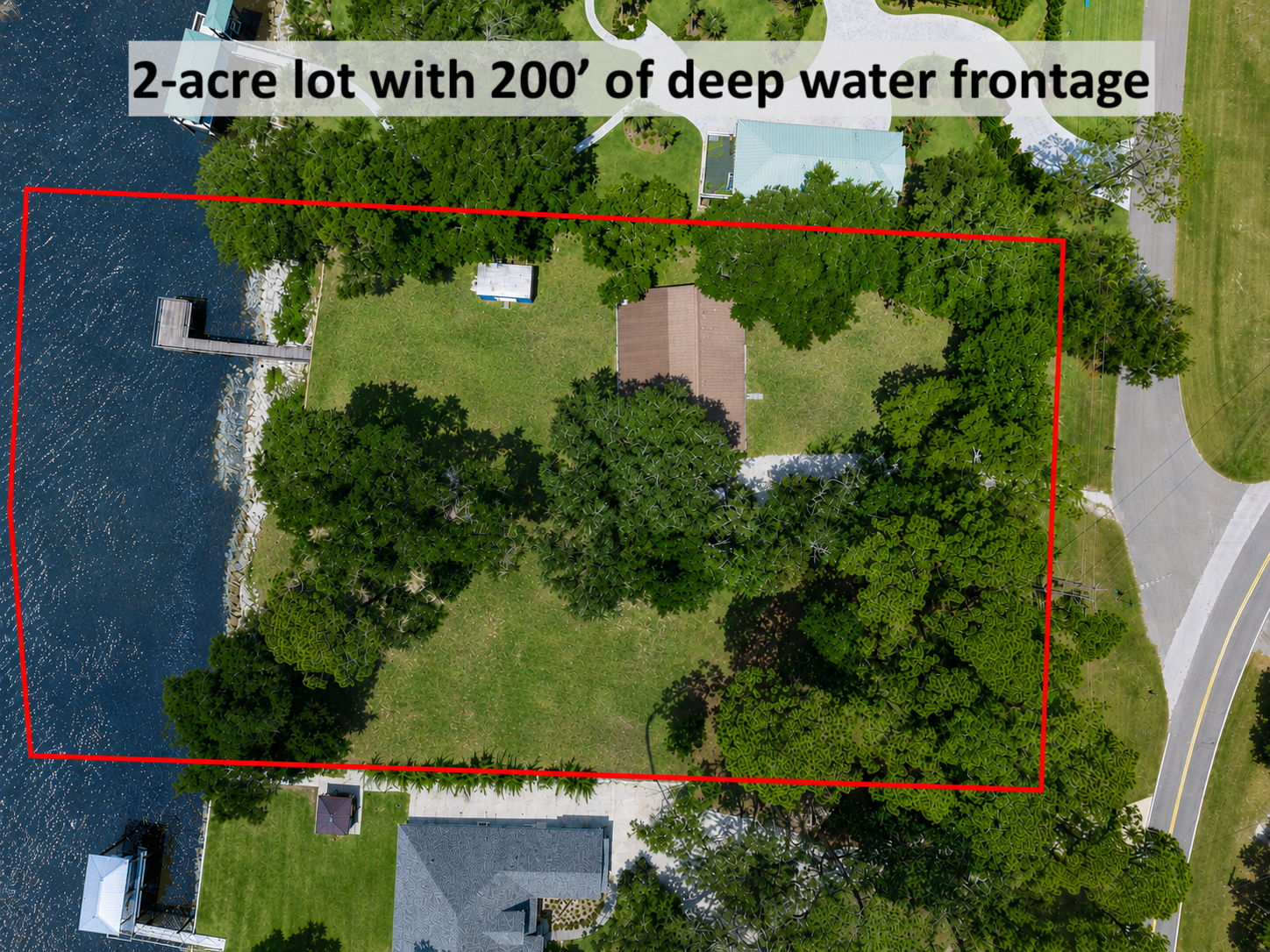 Two acres with approximately 200 feet of true deep-water frontage create a rare Fernandina waterfront opportunity.