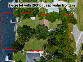 Two acres with approximately 200 feet of true deep-water frontage create a rare Fernandina waterfront opportunity.