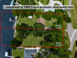 … comprised of two separate one-acre buildable parcels, offering exceptional flexibility for the future.