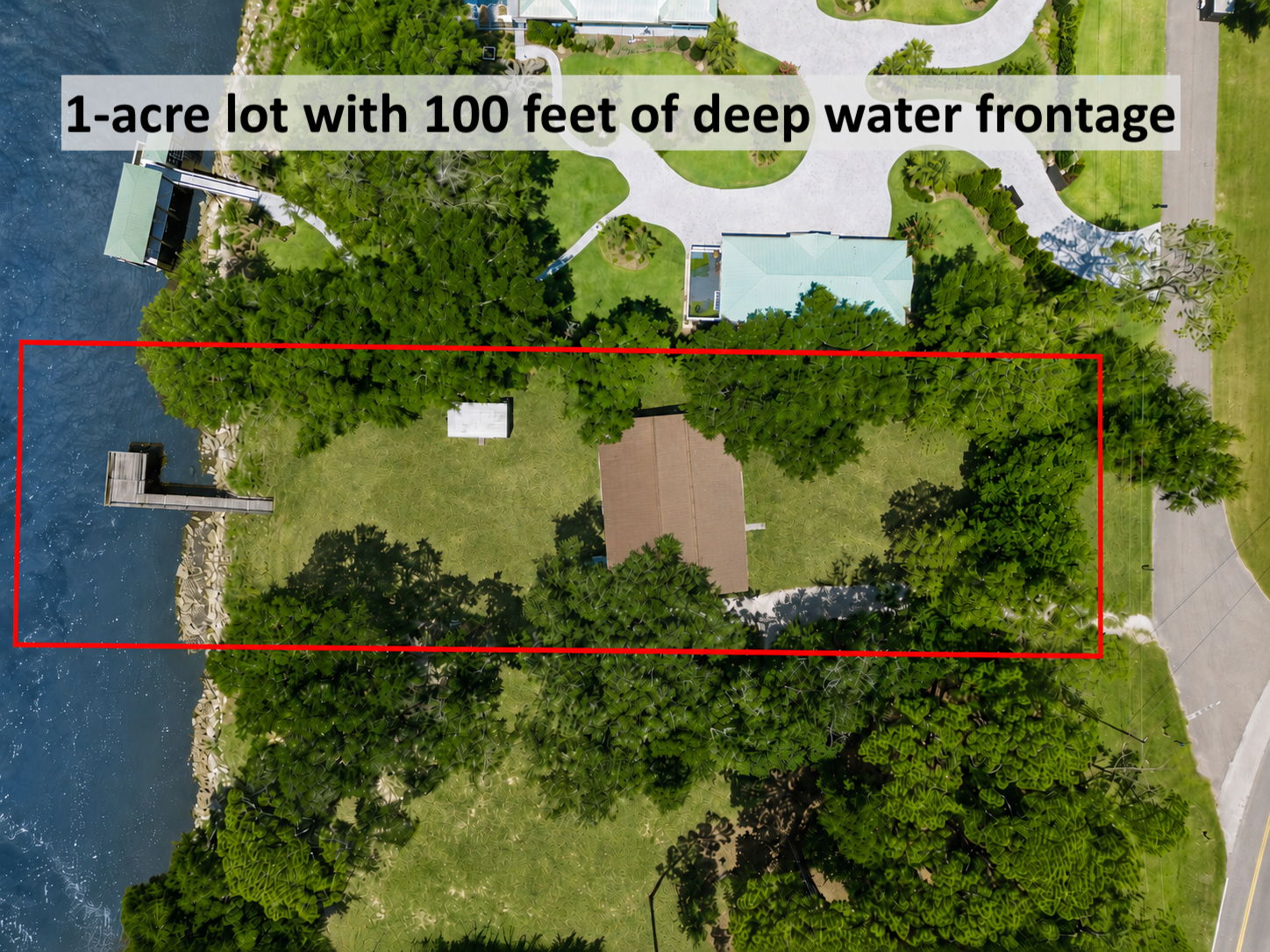 One acre with 100 feet of true deep-water frontage ... an exceptional find on the Fernandina waterfront.