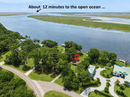 Open-ocean access is approximately 12 minutes away by boat...