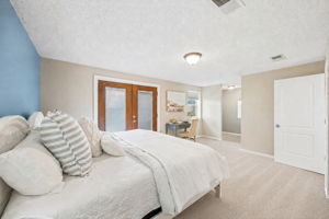 ...with enough room for a sitting area or workspace as well.