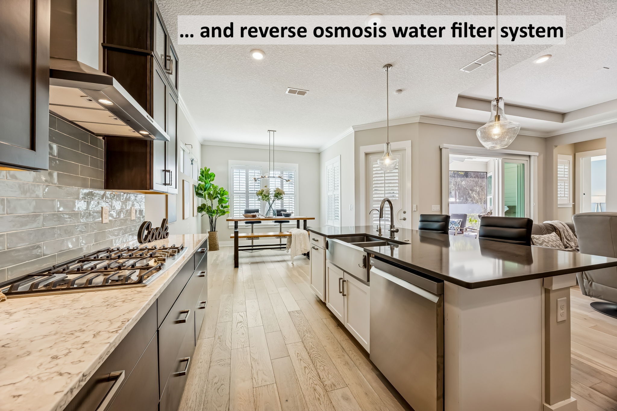 … along with a built-in reverse osmosis filtration system for purified drinking water