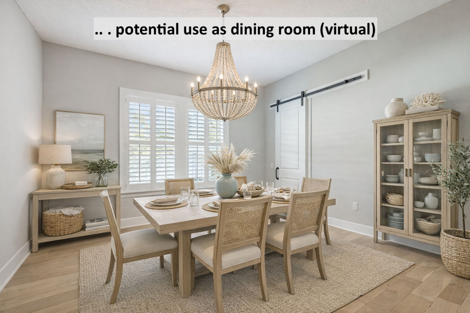 ... either as a formal dining space