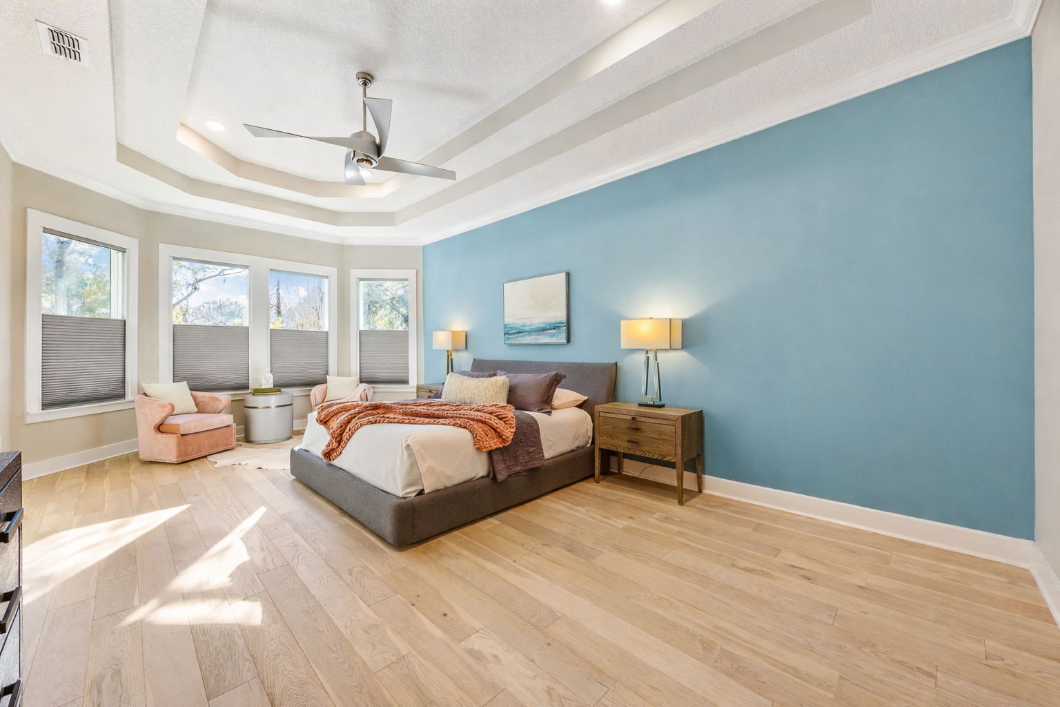 Custom automated blackout shades provide effortless light control ...