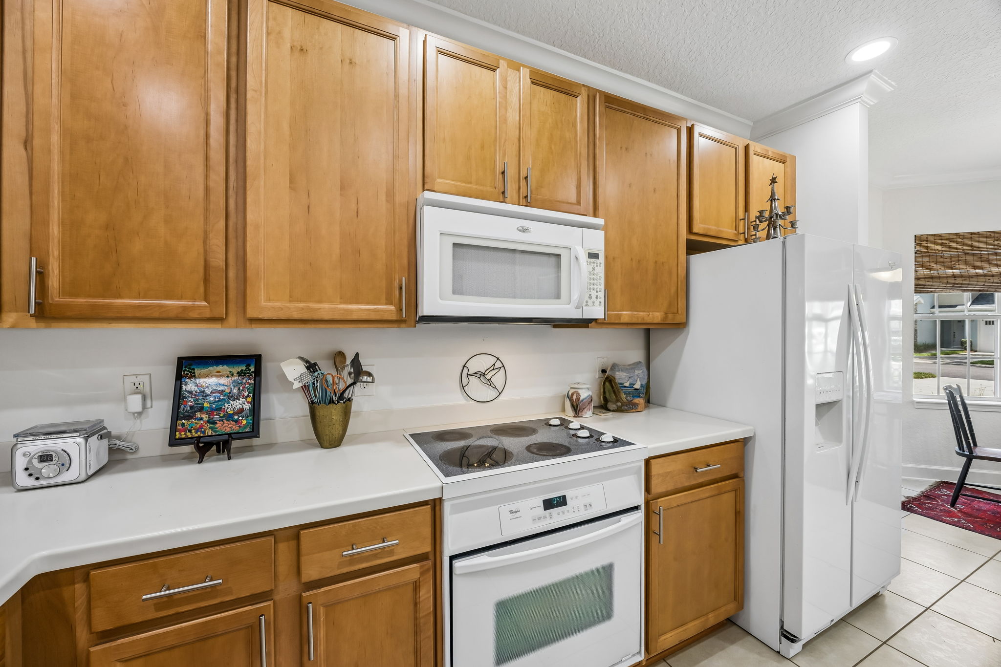 Large Kitchen with Plenty of Storage and Prep Space.