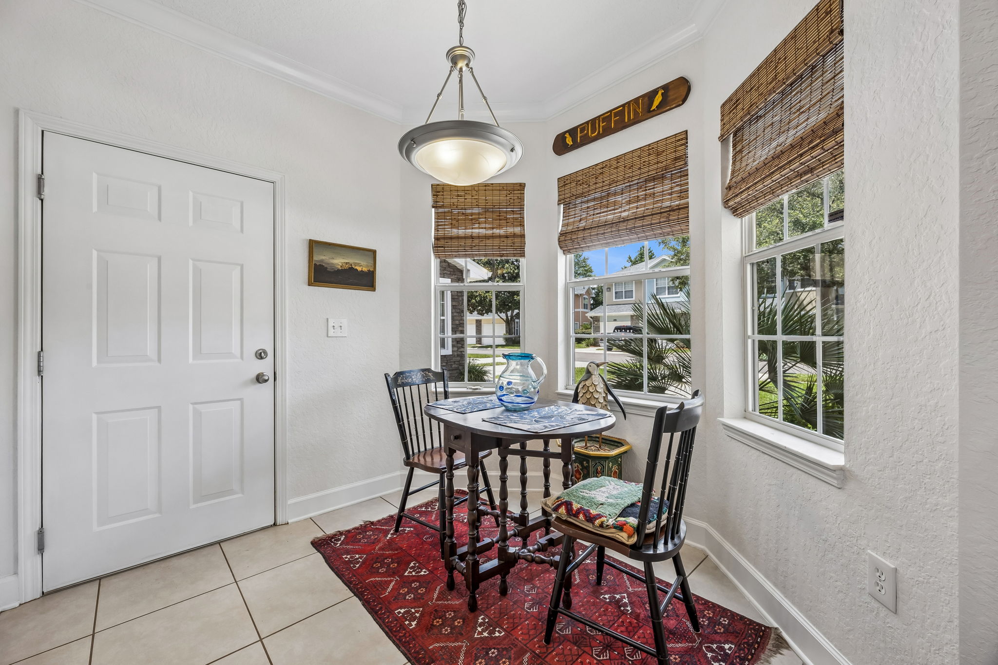 Light and Bright Breakfast Nook with Bay Window.