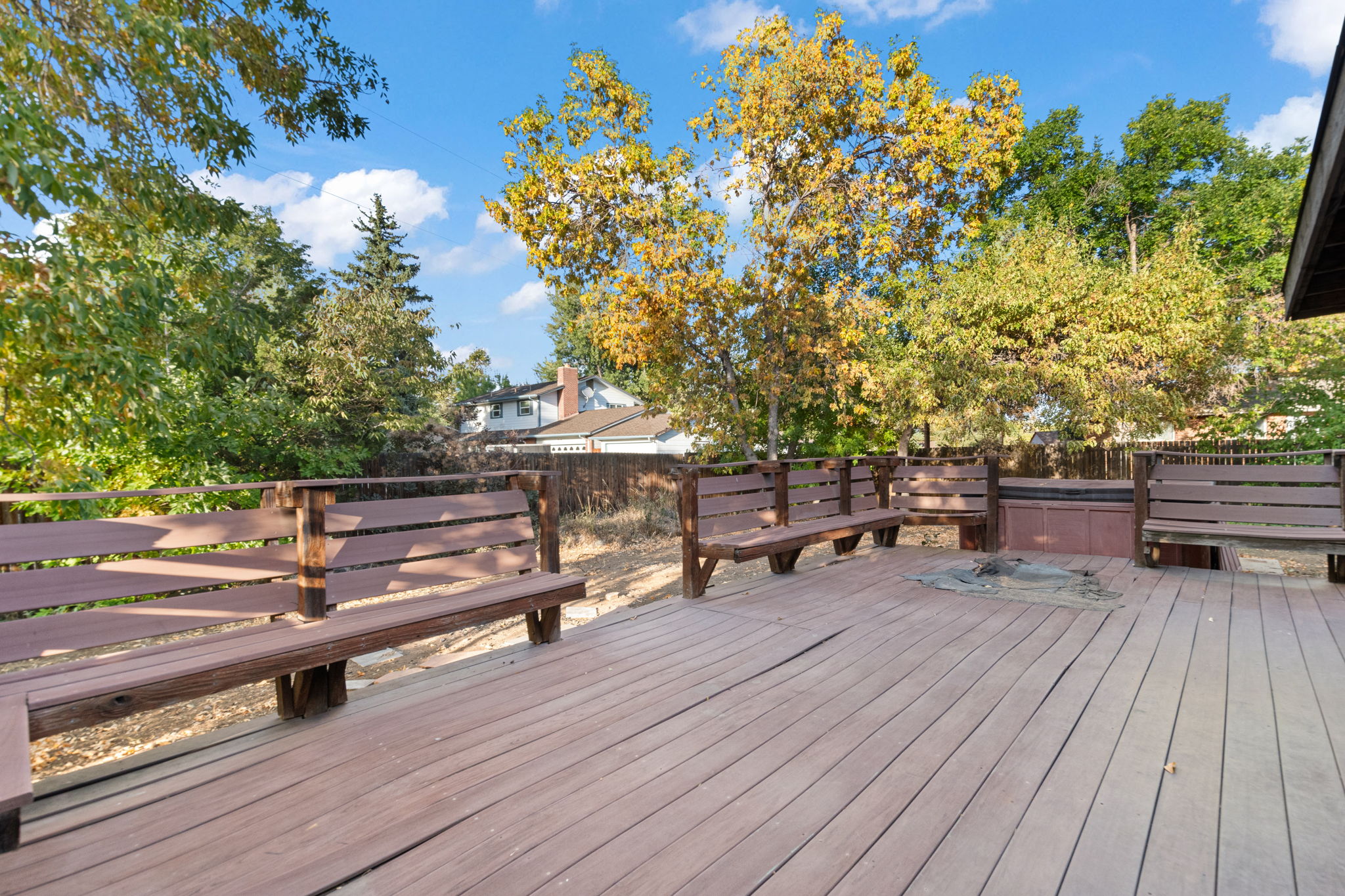 Back yard deck