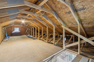 Storage galore with a 2nd floor attic measuring 8 x 30 with 5 ft ceiling height