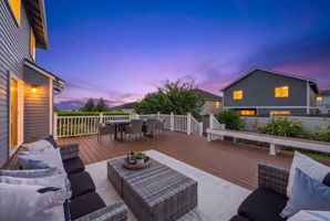 Deck at twilight