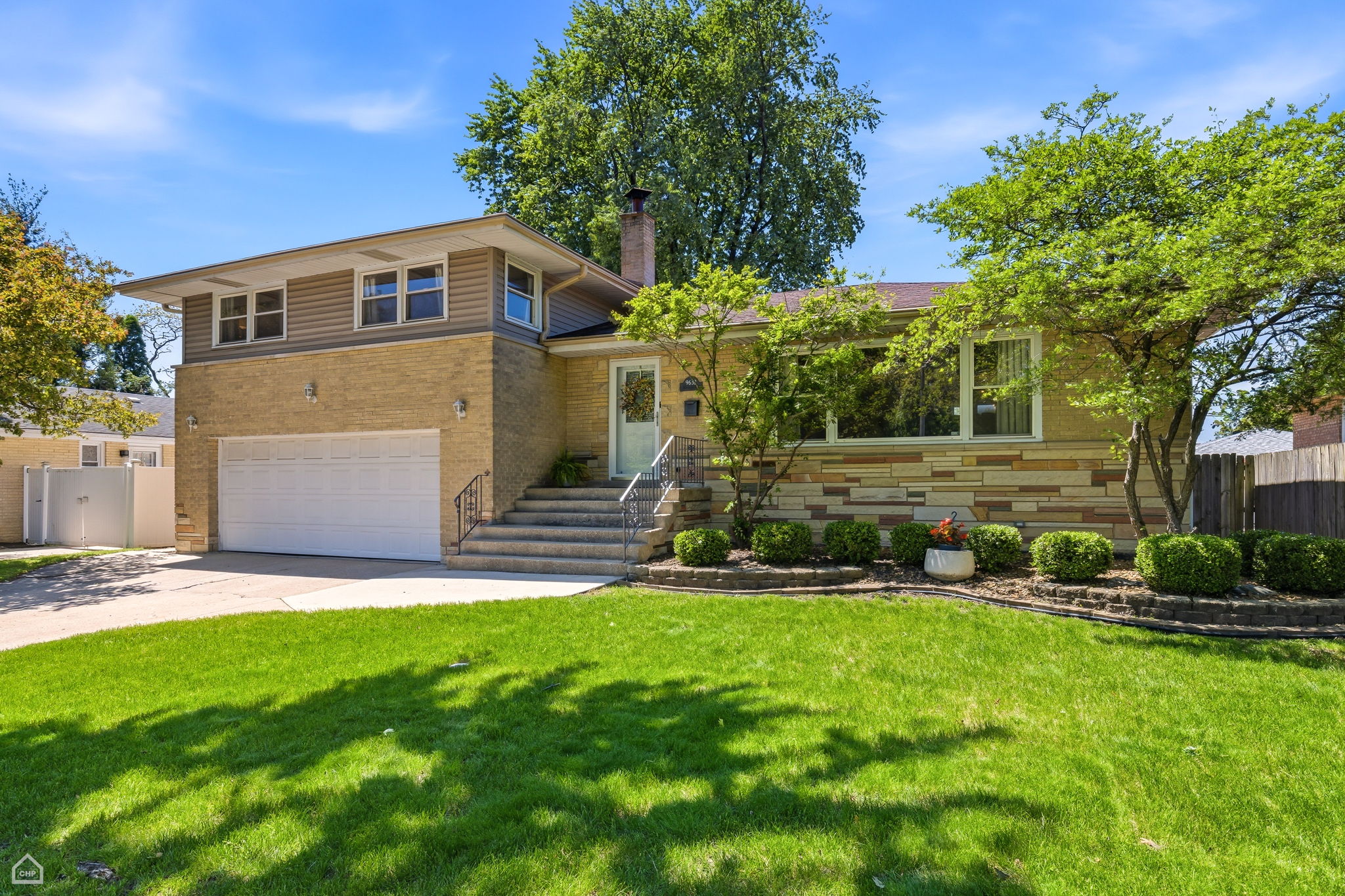 Oversized quad split level home