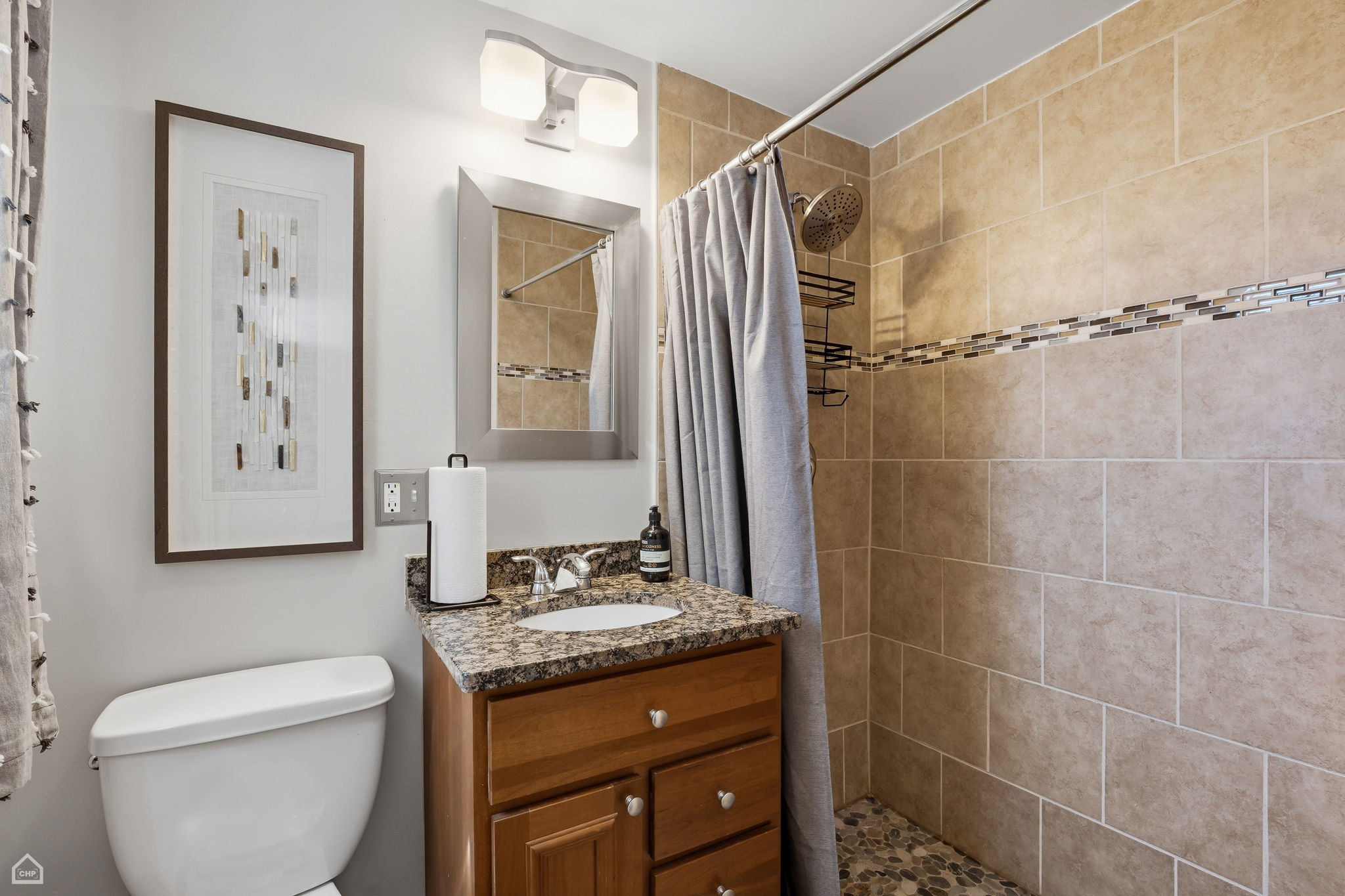 Second full bath, on lower level
