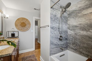 Large soaking tub