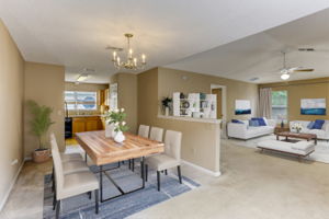 Open concept living areas