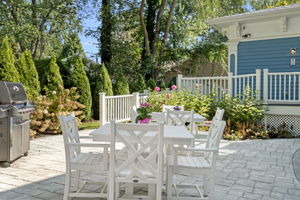 Polywood (2) tables and (8) chairs