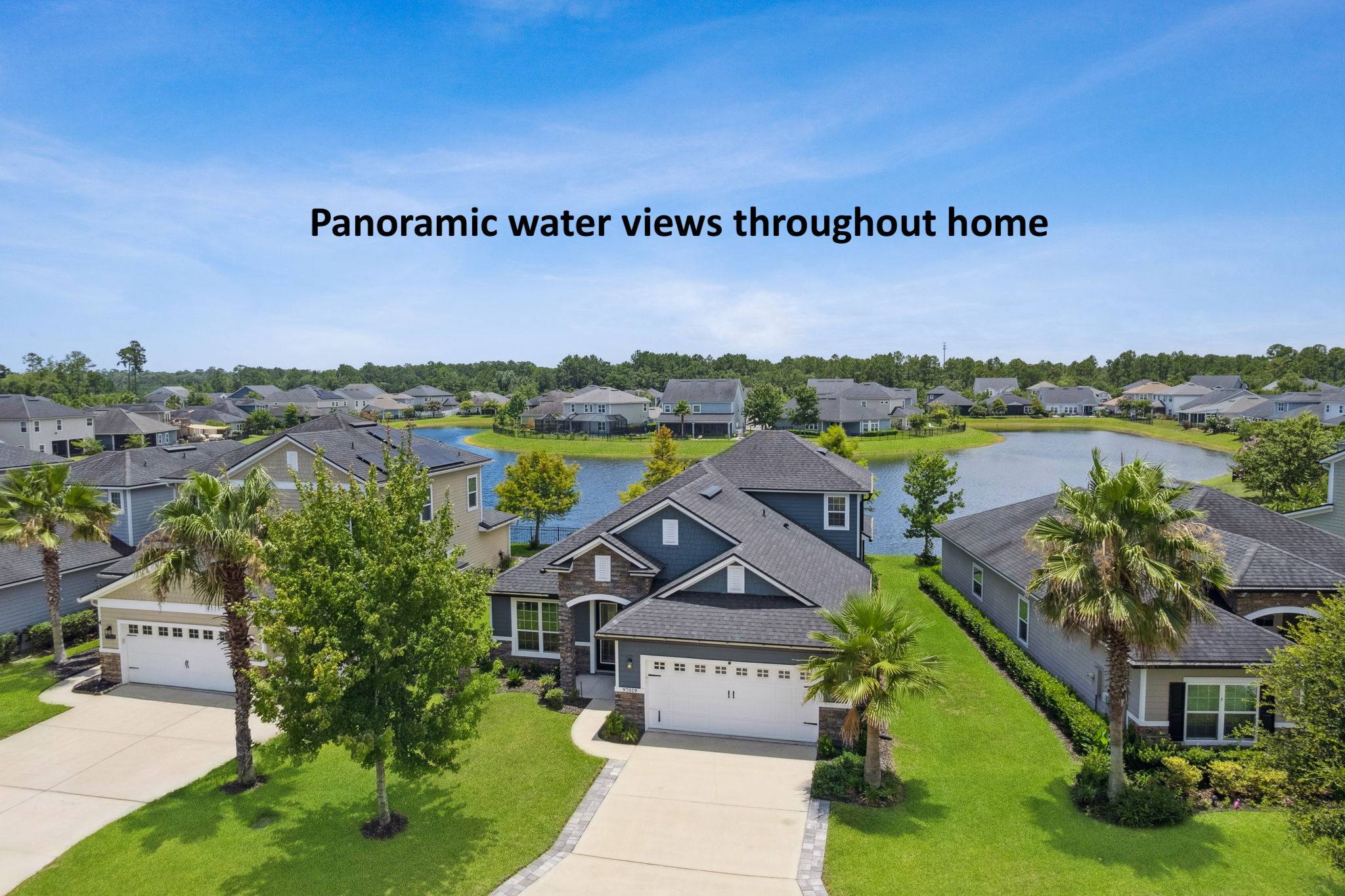 ... and has wonderful water views from most rooms in the house.