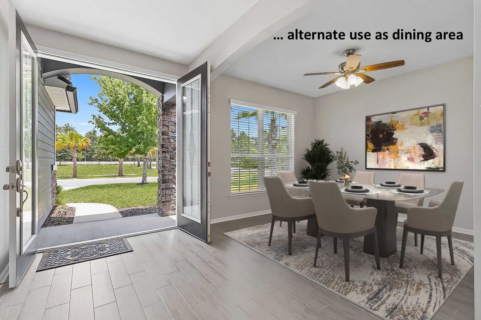 ... for uses such as as office or formal dining