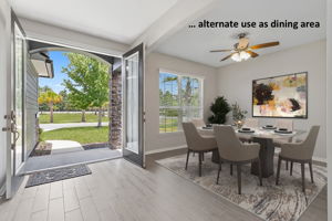 ... for uses such as as office or formal dining