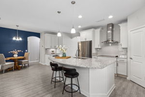 ... and an eat-in kitchen bar that seats four.