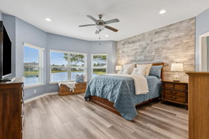 Accented with a coastal-rustic ship lap wall ...