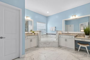The master bath is also quite generous in size ...