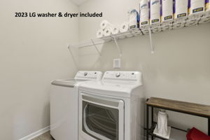 The home comes with some great added value, like this fairly new washer and dryer ...
