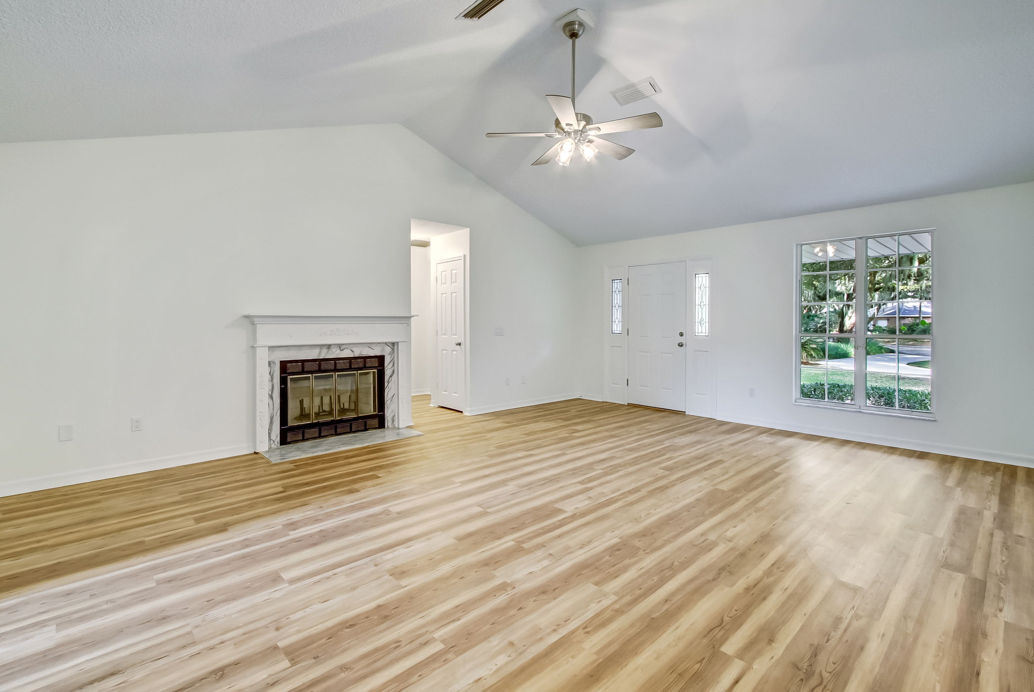 Great Room with Vaulted Ceiling