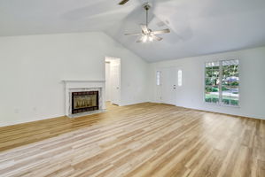 Great Room with Vaulted Ceiling