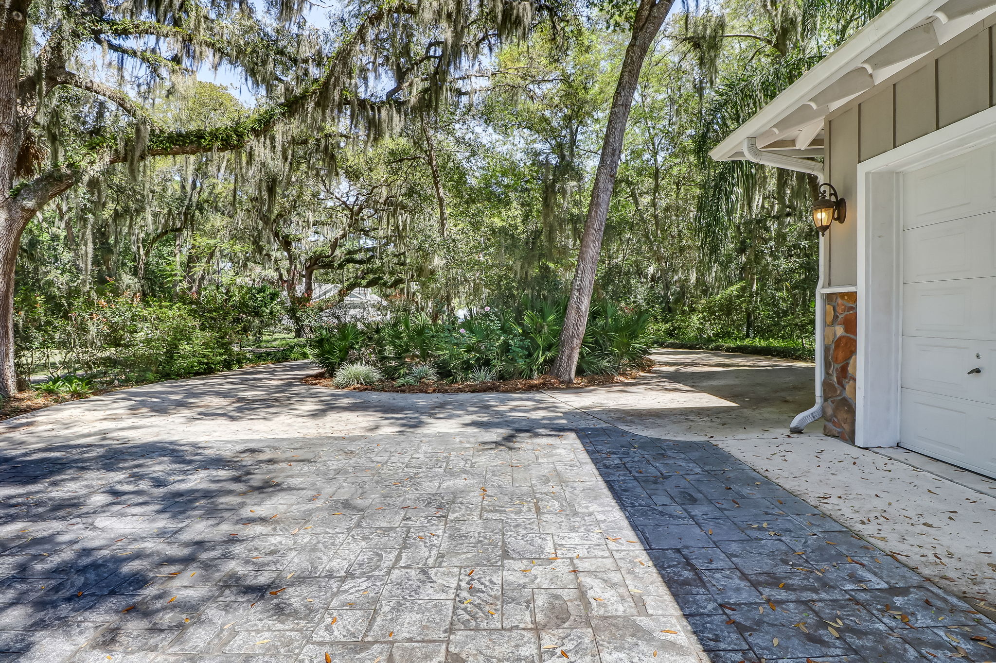 View back down driveway