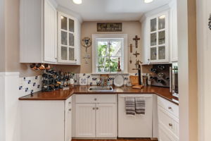 An open Butlers pantry area