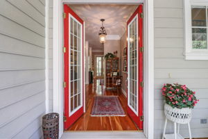 Double French door entry