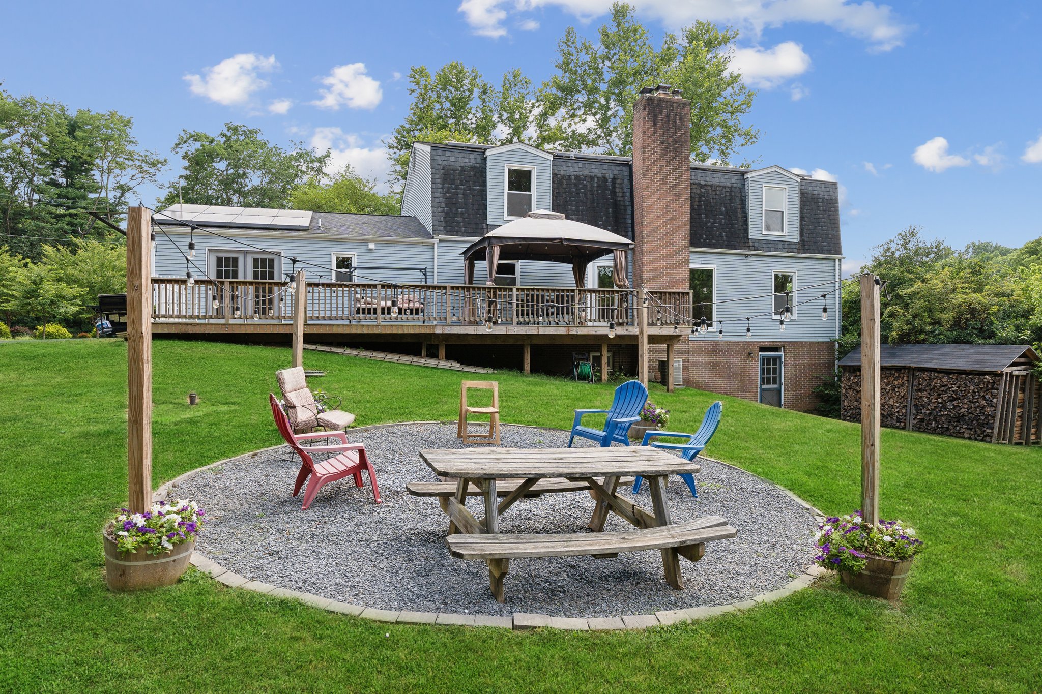 Firepit With View of Deck